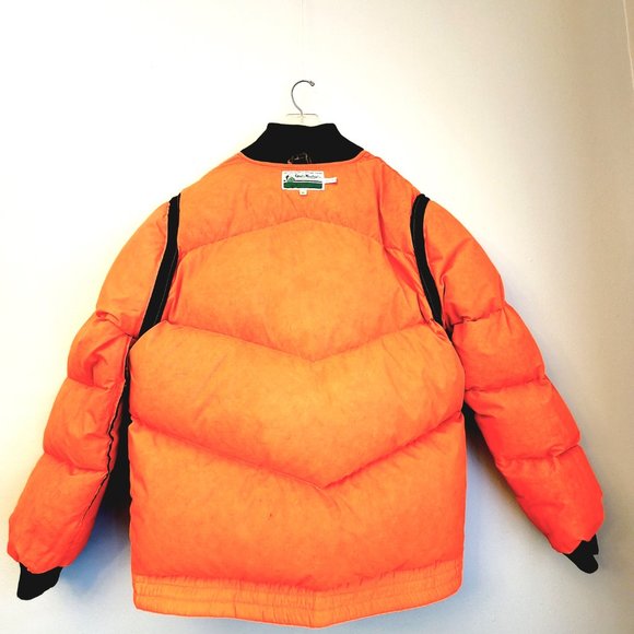 VTG Gander Mountain Convertable Camo Goose Down Puffer Jacket Vest Coat -XL - Picture 9 of 16